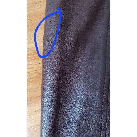 Orvis Sporting Traditions Men's Large Brown Leather Bomber Jacket Buttery Soft - Picture 8 of 12